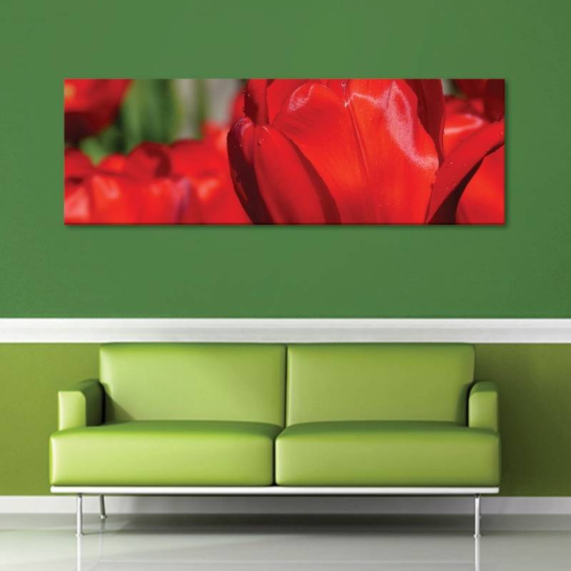 Red tulips - Vörös tulipánok vászonkép - 1