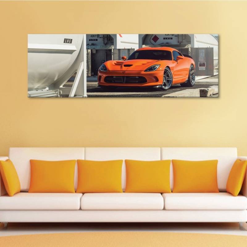Narancssárga sportautó vászonkép