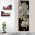 A fehér orchidea függőleges vászonkép