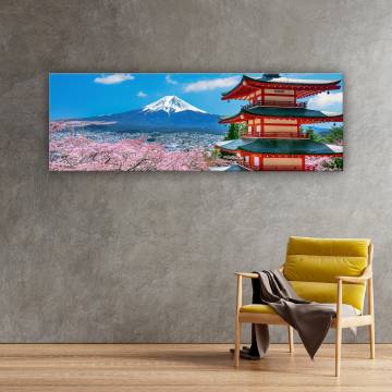 Pagoda Fuji Cseresznye virágzás vászonkép